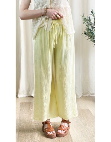 PANTALON GAZE DE COTON