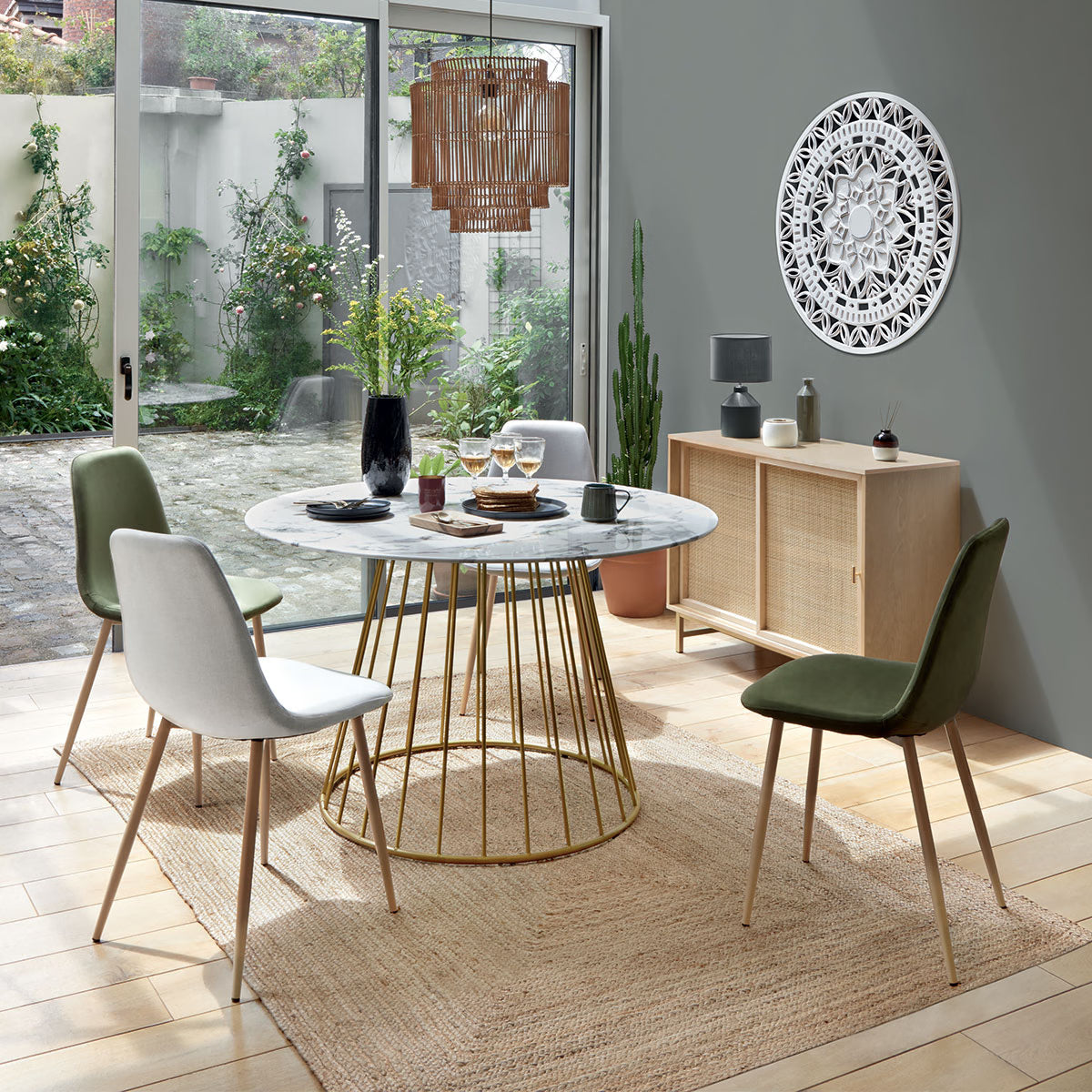 Tapis en jute rectangle 160x230 cm