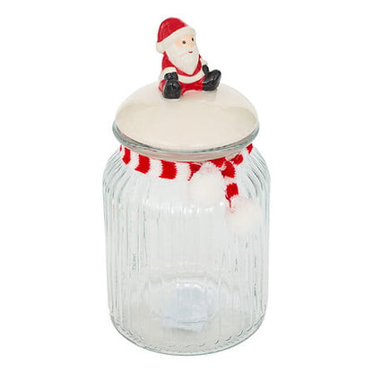 Pot à biscuit avec couvercle gnome en verre