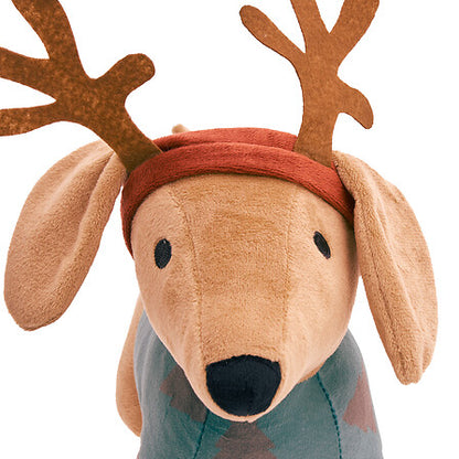 Peluche de Noël - Teckel décoratif Père Noël ou renne