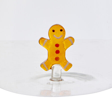 Verre Nelya 40 cl décor bonhomme pain d'épices ambré collection Noël vaisselle fête