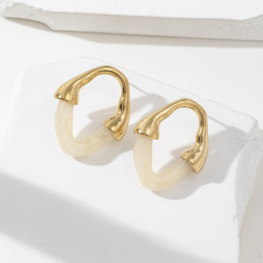 Boucles d'oreilles ivoire