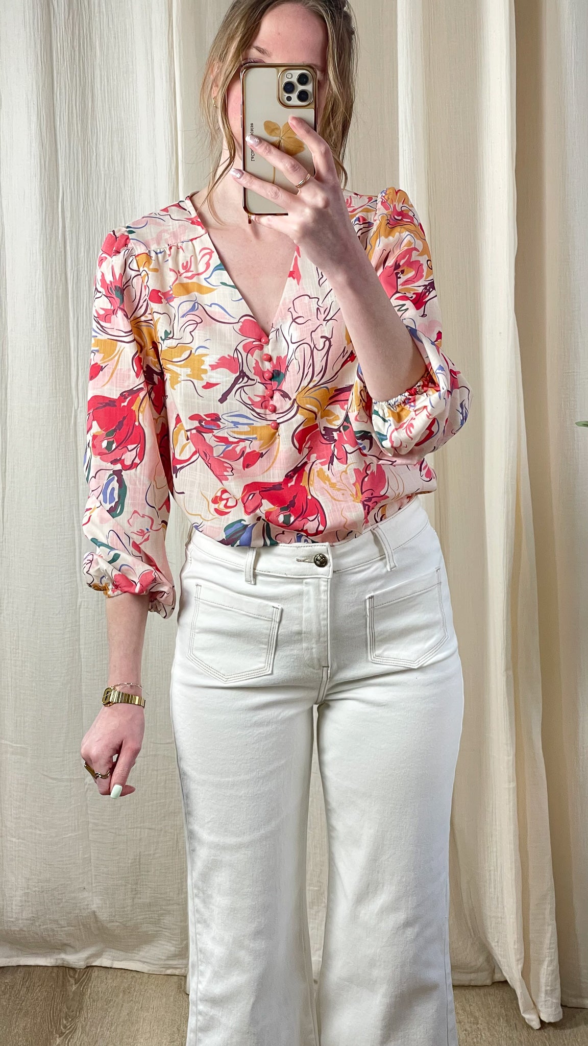 Blouse Samia – Blouse fluide imprimée fleurie