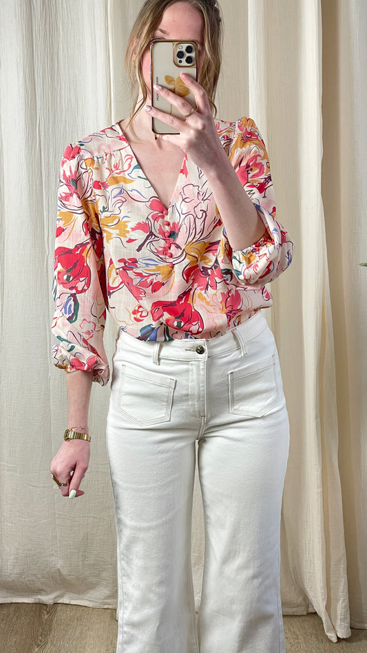 Blouse Samia – Blouse fluide imprimée fleurie