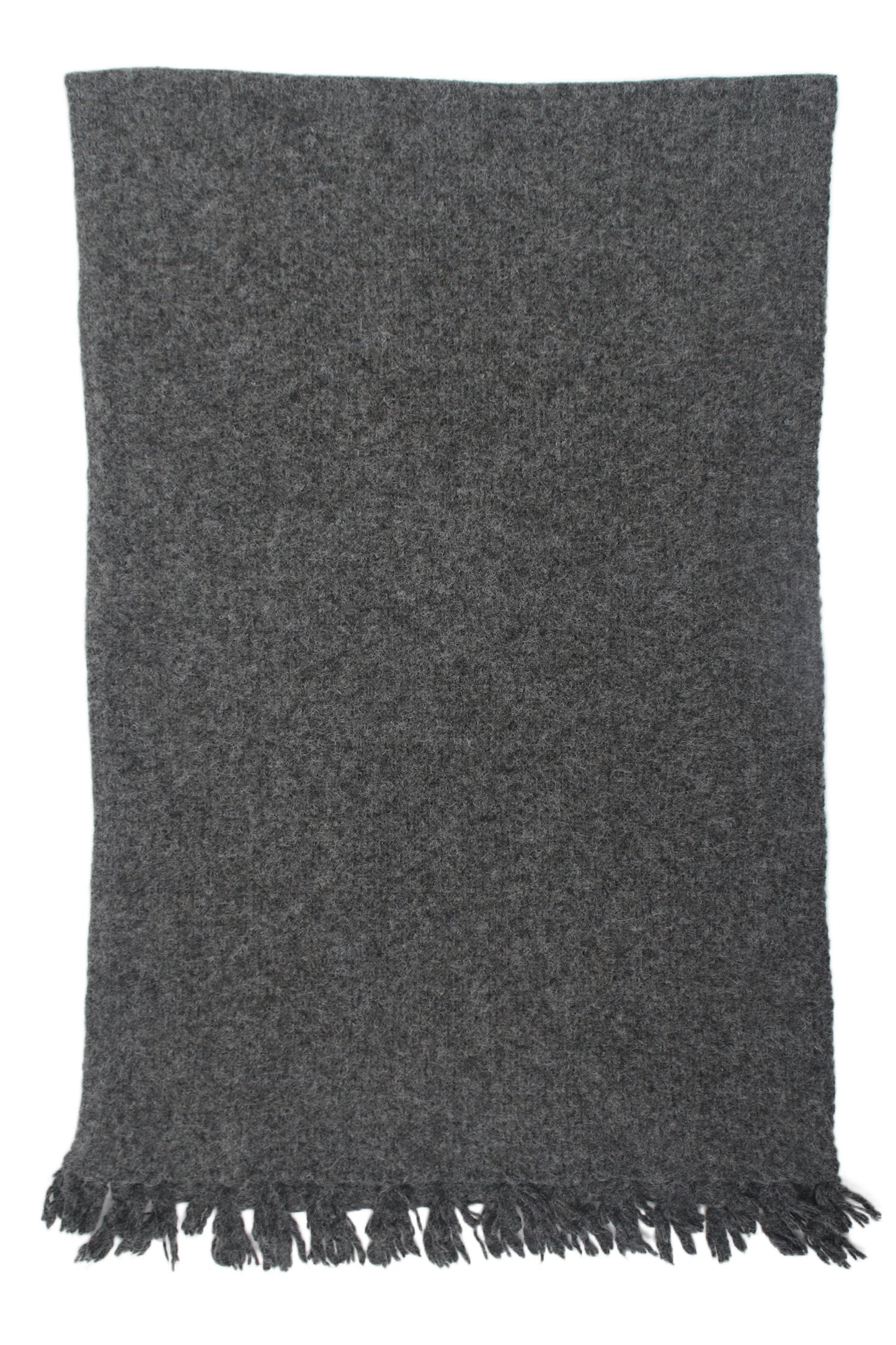 Écharpe unie à franges