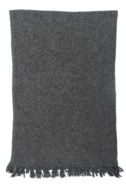 Écharpe unie à franges