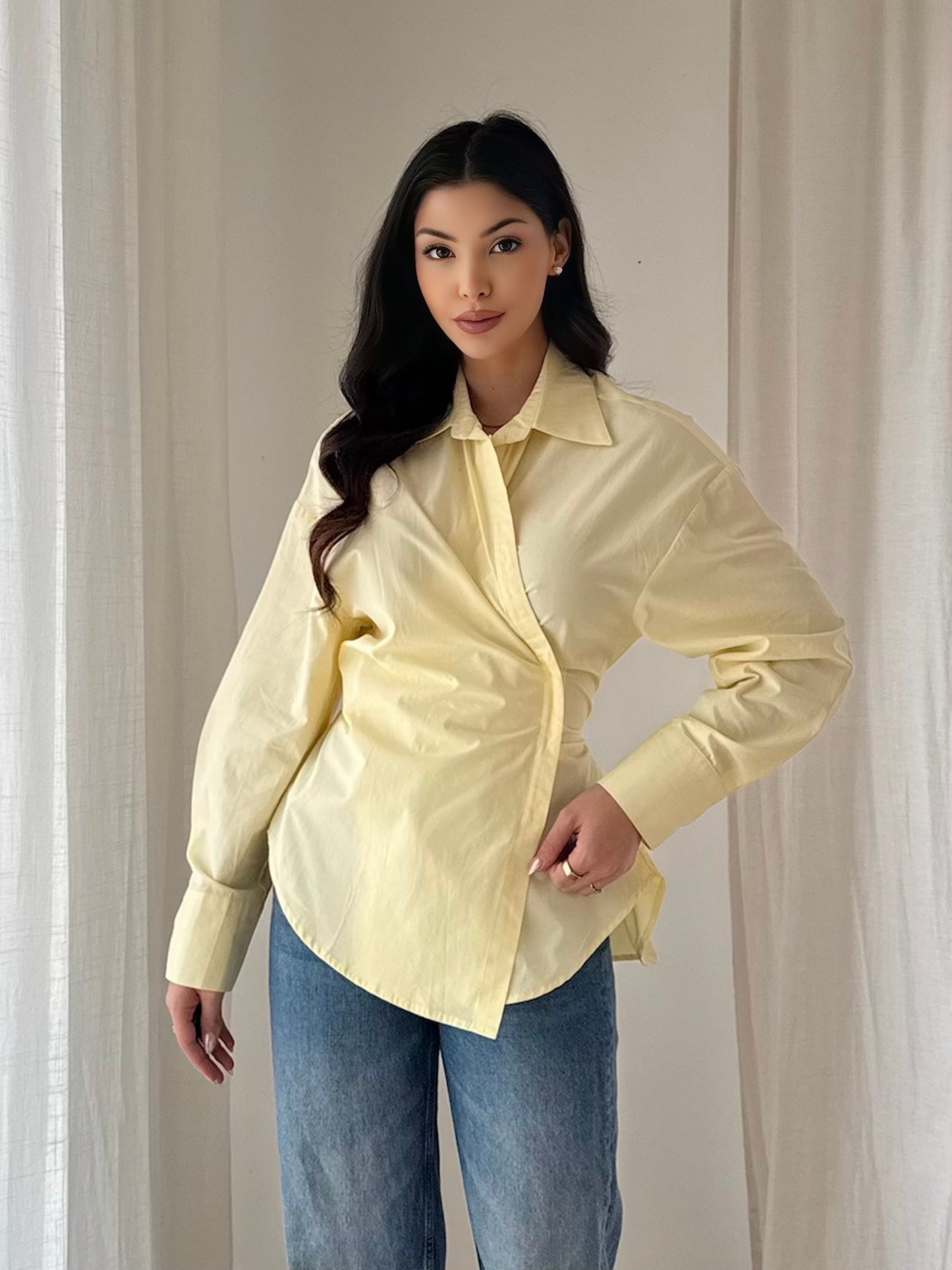 Blouse Alma – Blouse cache-cœur à nouer