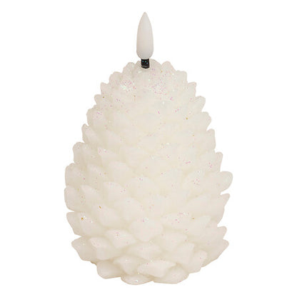 Bougie LED pomme de pin