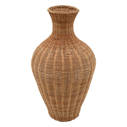Vase décoratif en rotin tressé naturel Melia forme amphore H71 cm décoration intérieure bohème chic