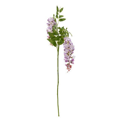 Tige glycine artificielle mauve H95 cm décoration florale intérieur fleurs suspendues romantiques