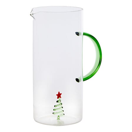Pichet 3D Nelya 1,4 l Noël assorti - Carafe en verre décor festif
