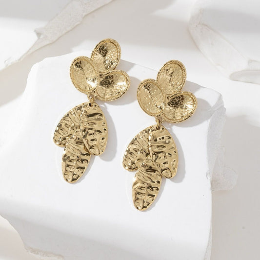 Boucles d'oreilles feuillage