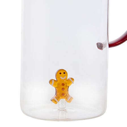Pichet 3D Nelya 1,4 l Noël assorti - Carafe en verre décor festif