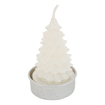 Lot de 4 bougies chauffe-plats sapin assorti