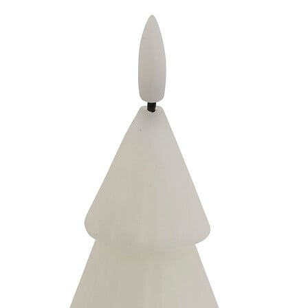 Bougie LED Sapin Vert H15,5cm - Décoration lumineuse à piles