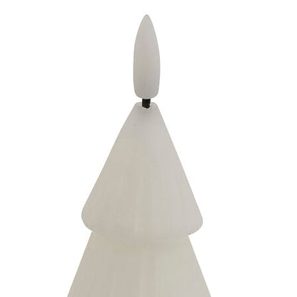 Bougie LED Sapin Vert H15,5cm - Décoration lumineuse à piles