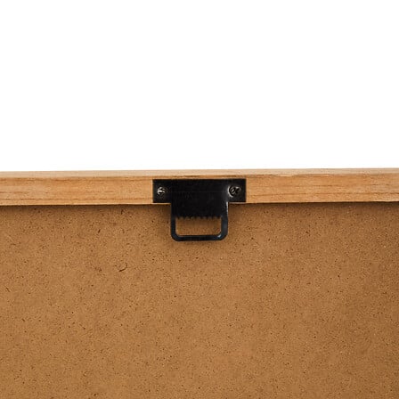 Cadre photo décoratif Jonas motif fleur 39x29 cm en bois naturel pour décoration murale intérieure