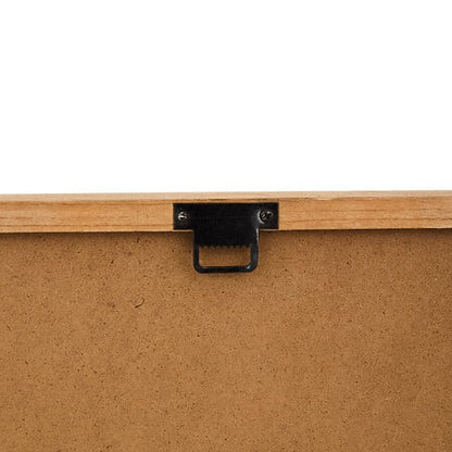 Cadre photo décoratif Jonas motif fleur 39x29 cm en bois naturel pour décoration murale intérieure