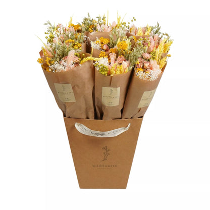 Petit bouquet de fleurs séchées - Limonade Rose
