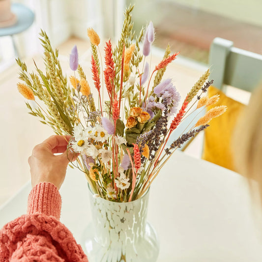 Bouquet de fleurs séchées - Lavande Pêche