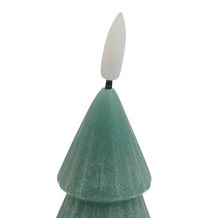 Bougie LED Sapin Vert H15,5cm