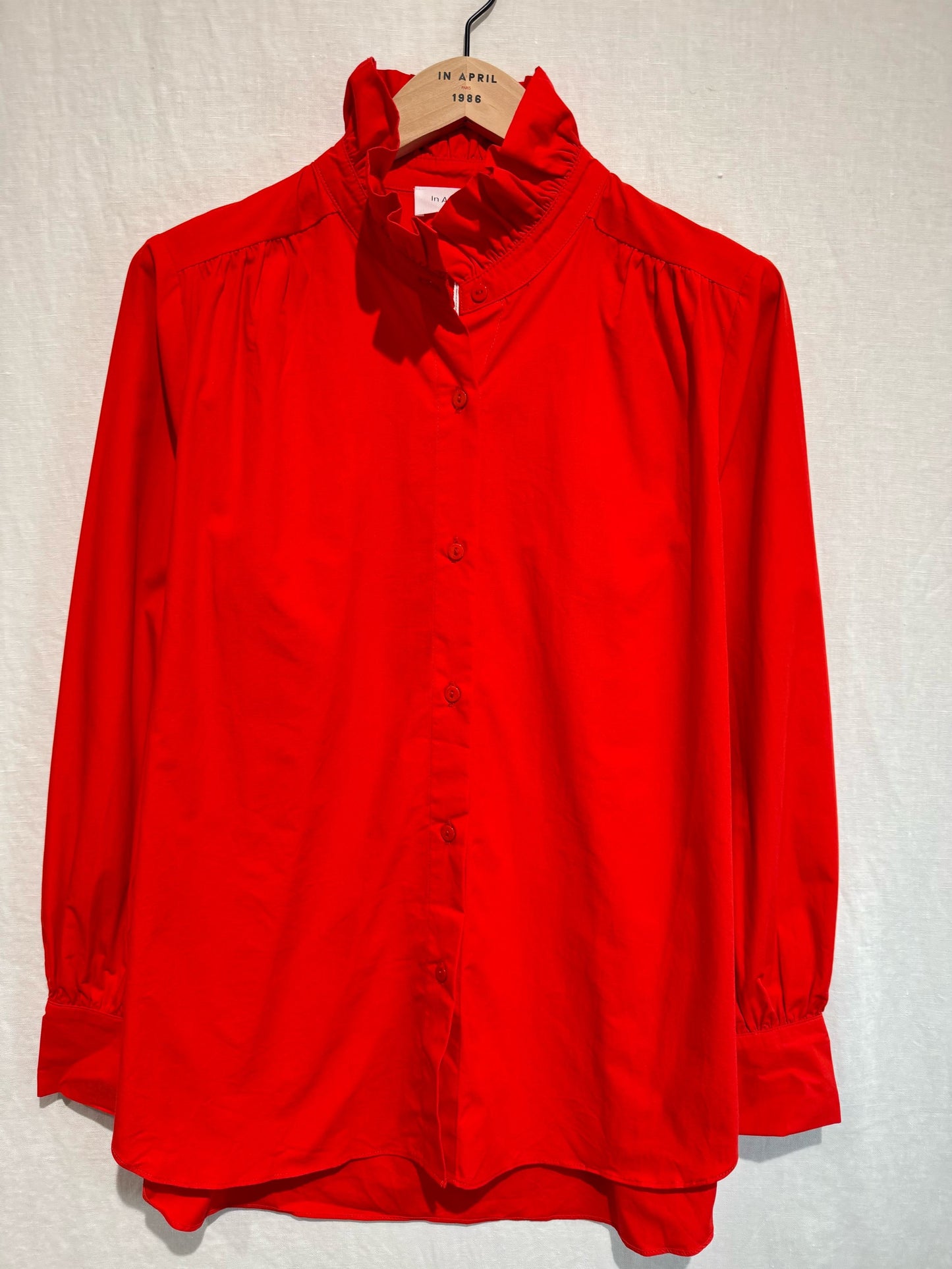 Chemise Lucinda – Chemise col montant volanté