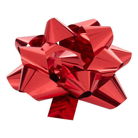 Nœud cadeau rouge métallisé brillant décoration lutin farceur accessoire Noël fête