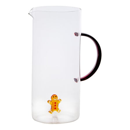 Pichet 3D Nelya 1,4 l Noël assorti - Carafe en verre décor festif