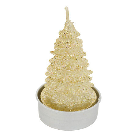 Lot de 4 bougies chauffe-plats sapin assorti
