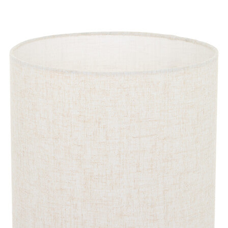 Abat-jour cylindrique en lin naturel beige texturé pour lampadaire Sergio H150cm décoration intérieure scandinave