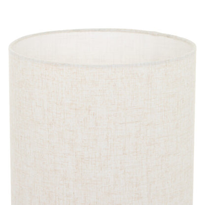 Abat-jour cylindrique en lin naturel beige texturé pour lampadaire Sergio H150cm décoration intérieure scandinave