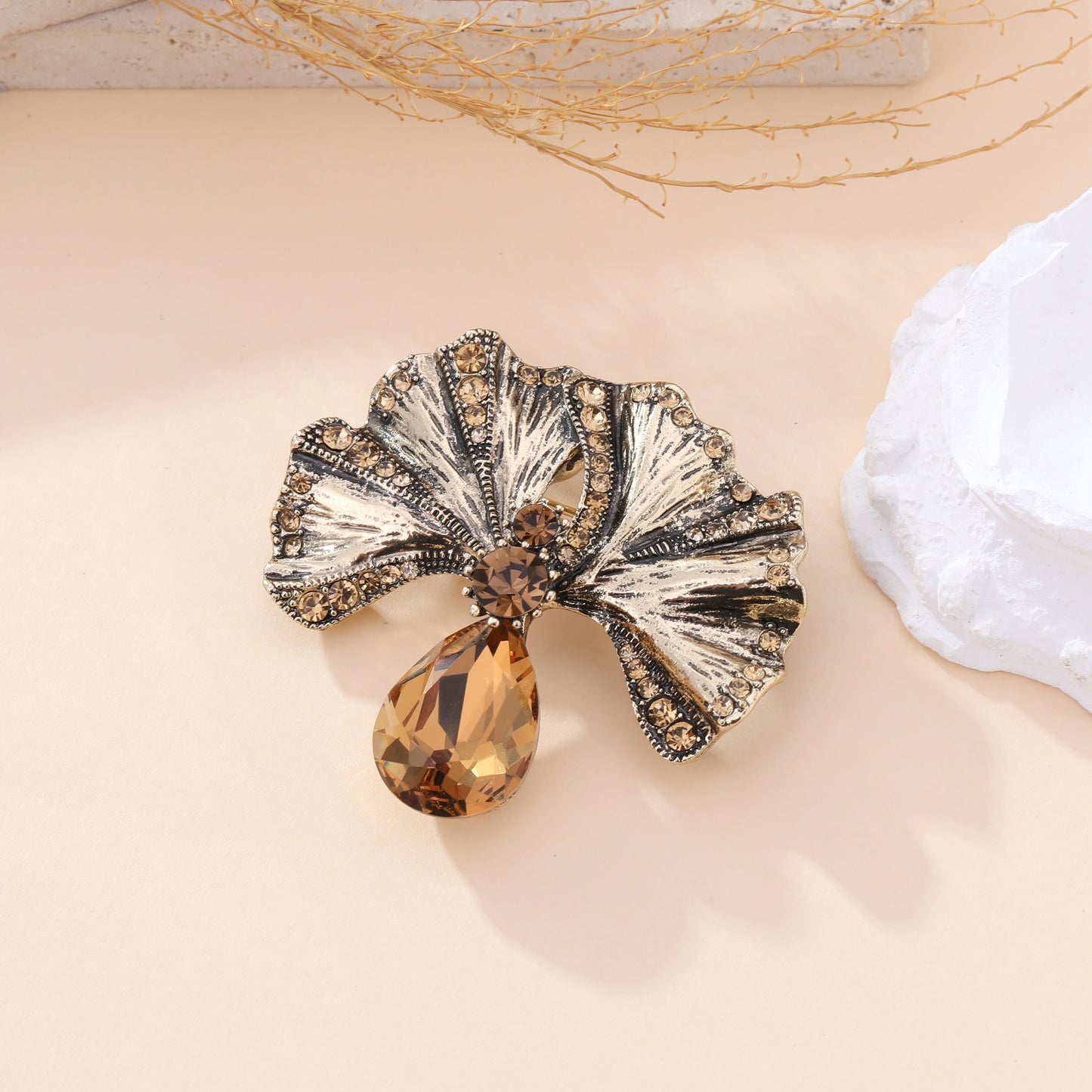 Broche Ginkgo Impériale