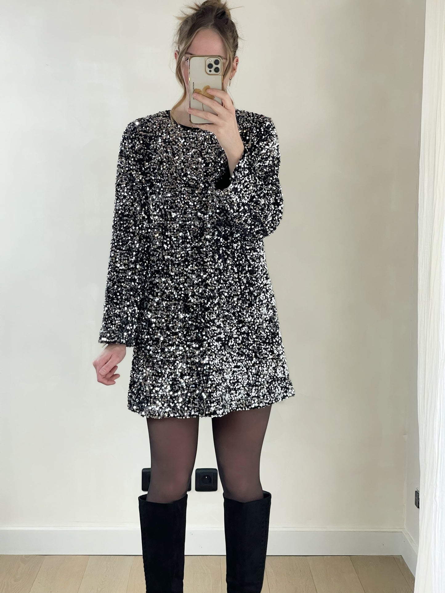 Robe Venus - Robe droite à sequins