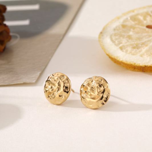 Boucles d’oreilles Puces Martelées