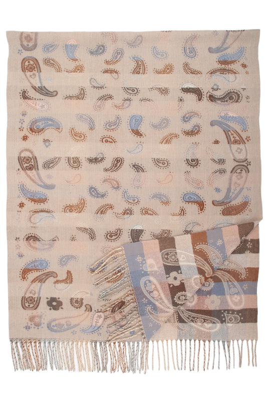 Écharpe motif cachemire