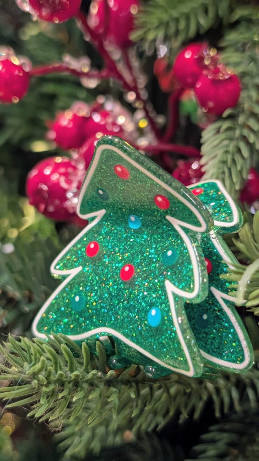 Pince à cheveux de Noël