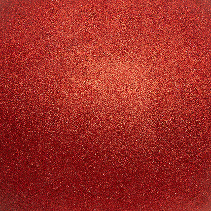 Boule maxi diam 25 cm pailletée rouge