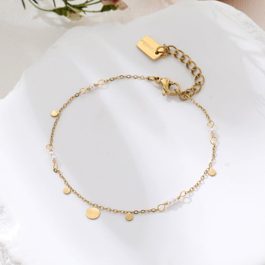 Bracelet fin pampilles