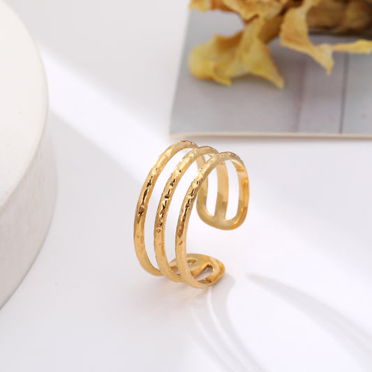 Bague triple anneaux