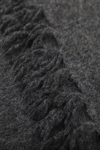 Écharpe unie à franges