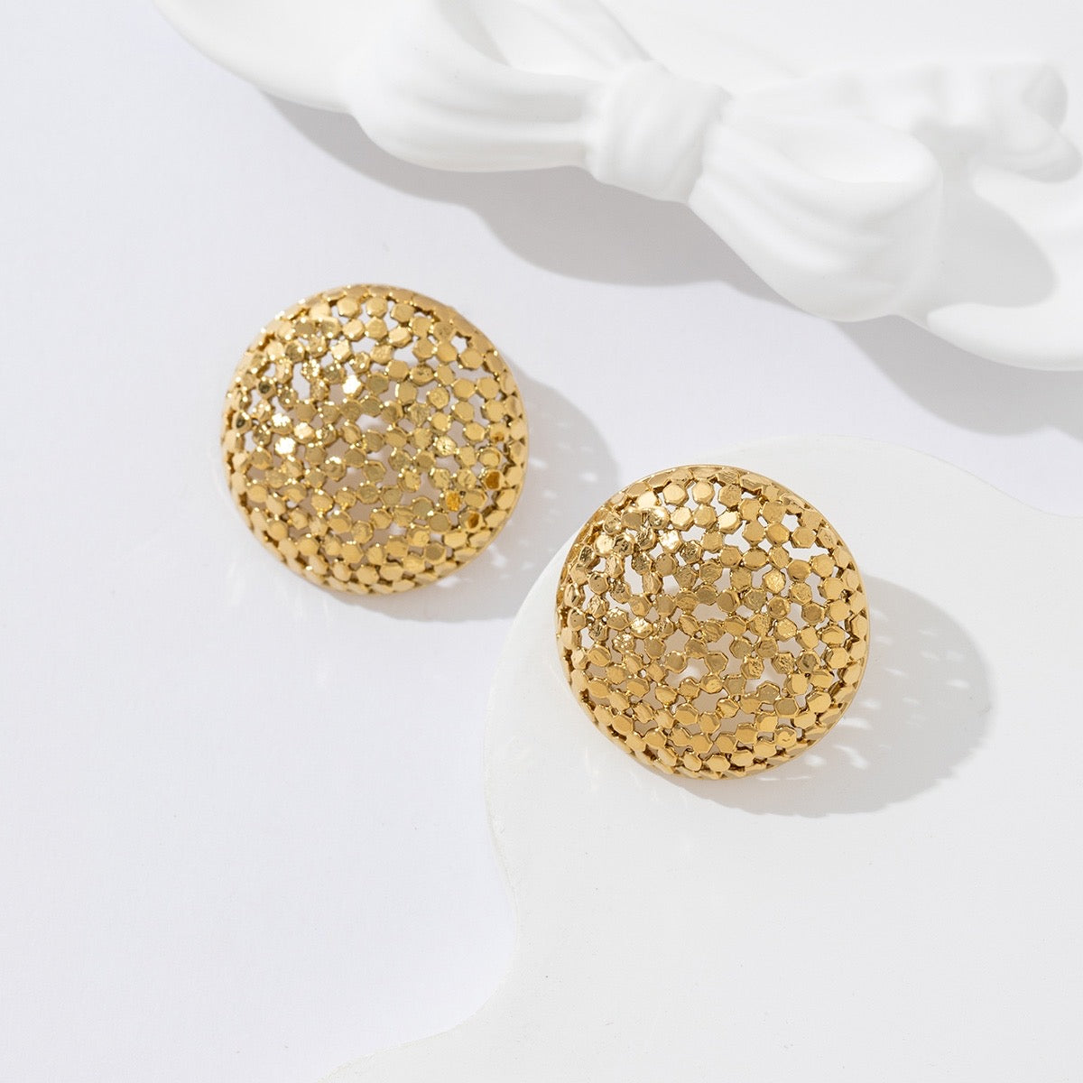 Boucles d’oreilles Dôme Texturé