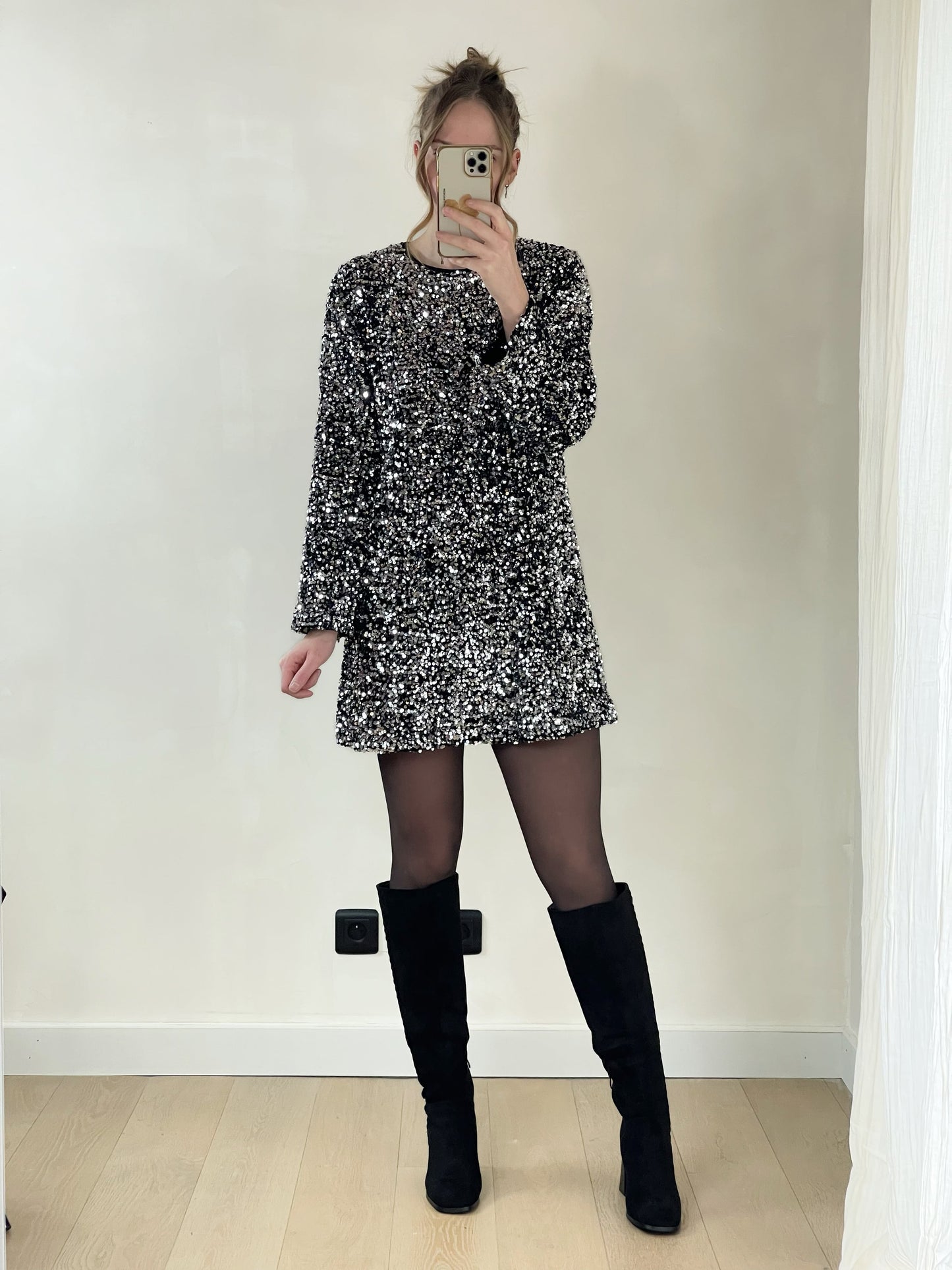 Robe Venus - Robe droite à sequins