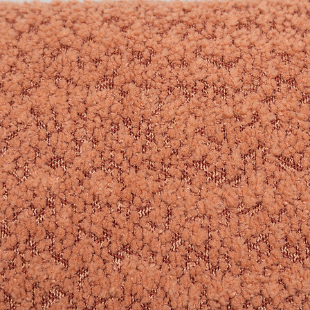 Coussin bouclette terracotta Soana 30x50 cm texture douce effet mouton déco salon cosy