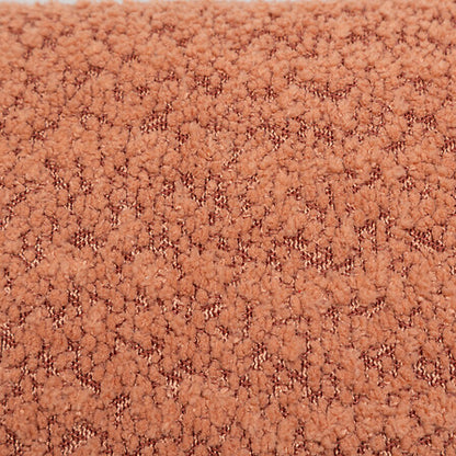 Coussin bouclette terracotta Soana 30x50 cm texture douce effet mouton déco salon cosy