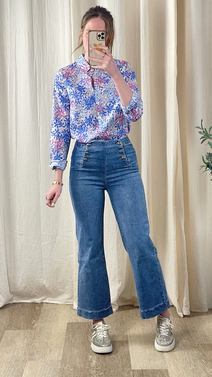 Chemise Jacyane – Chemise fluide à imprimé floral