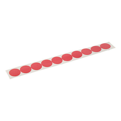Bande de pastilles autocollantes rouges rondes pour accessoires lutin farceur décoration Noël esprit farce et attrape