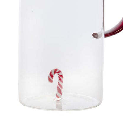Pichet 3D Nelya 1,4 l Noël assorti - Carafe en verre décor festif