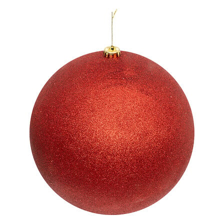 Boule maxi diam 25 cm pailletée rouge