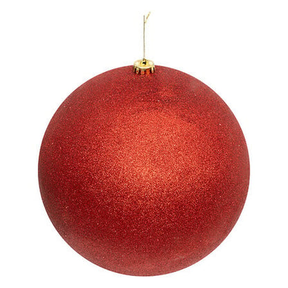 Boule maxi diam 25 cm pailletée rouge