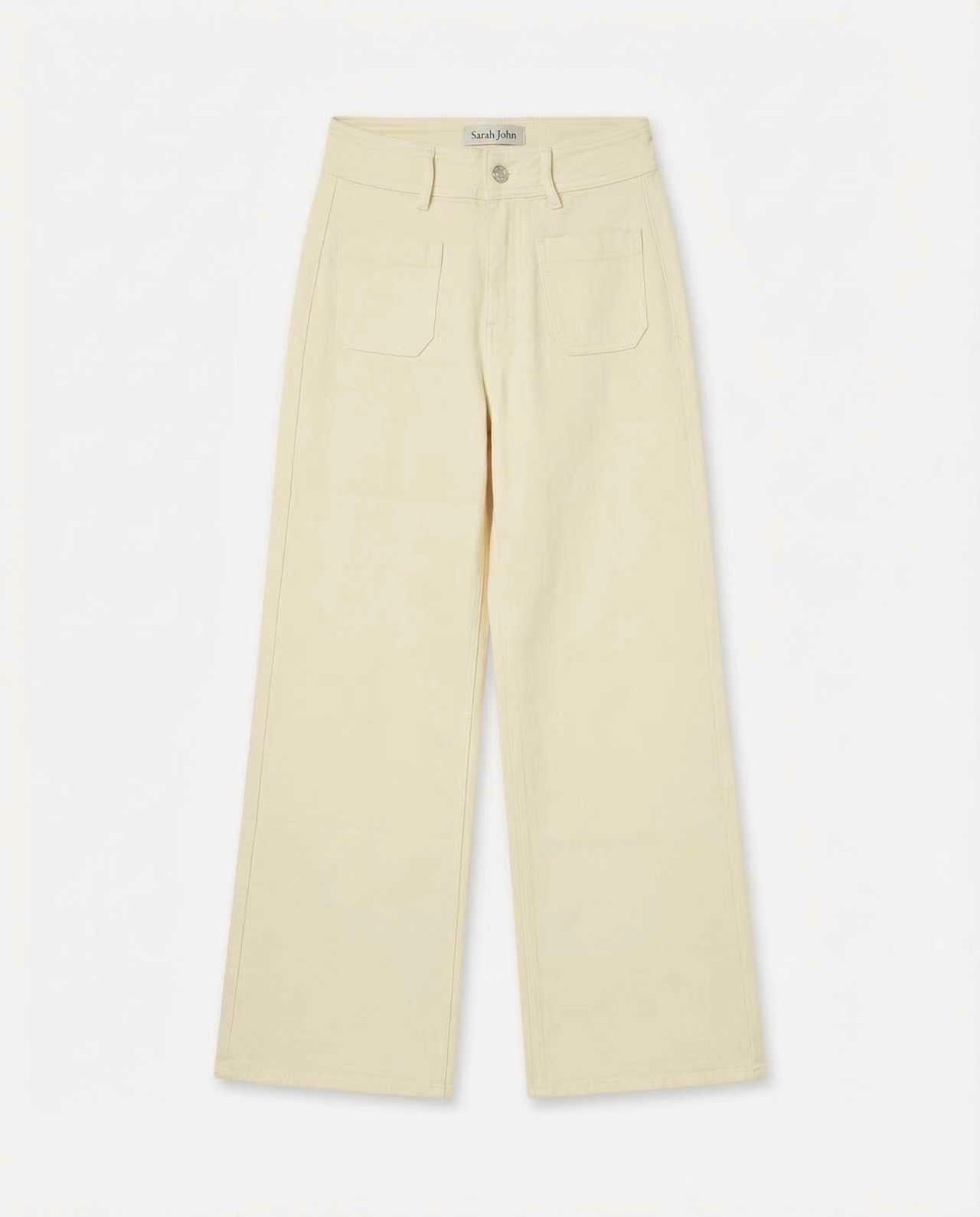 Jean Alba – Coupe wide jaune pastel